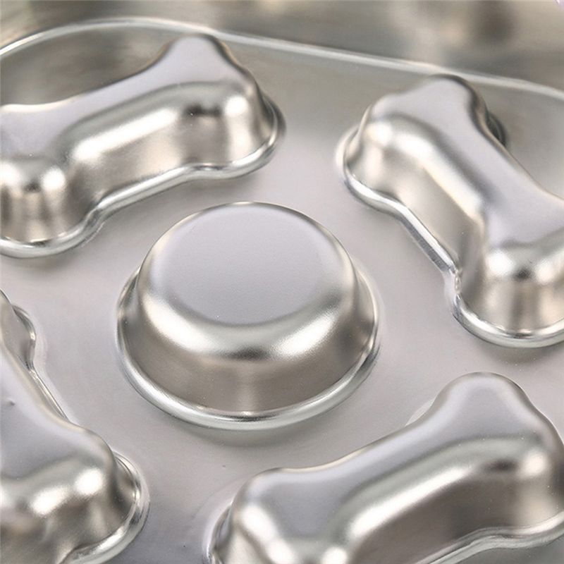 A74E-Stainless Steel Slow Feeder Bowl Anti-Slip Base-For Dogs And Cats Compatible Round