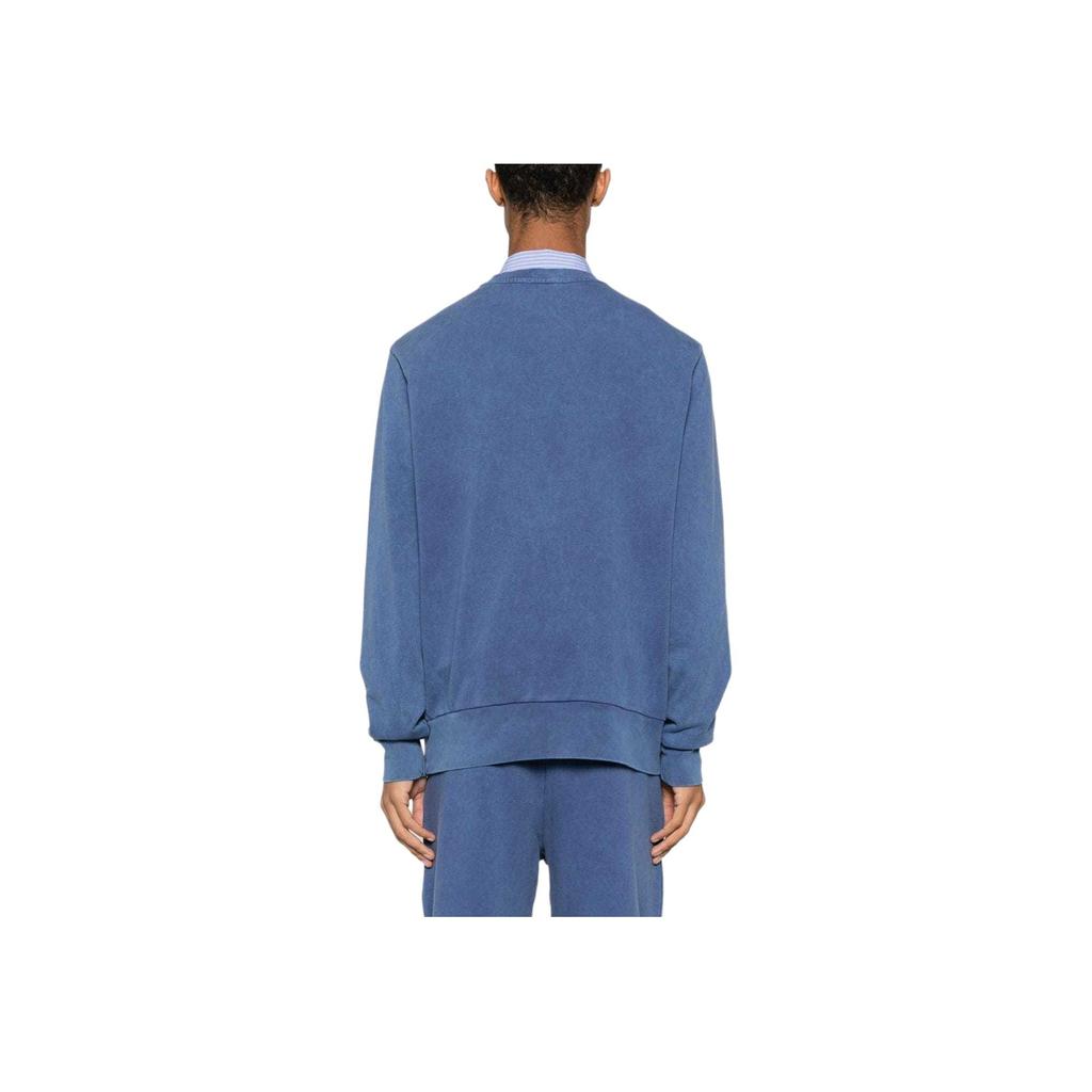 Ralph Lauren Polo Logo Embroidered Crewneck Sweatshirt Men sweatshirt Blue 710916689-001