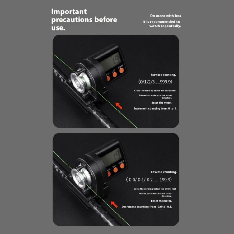 Precisions Fishing Line Measurement Tool With Wear Resistant Adjustable Spinnings Reels Line Counter