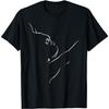 Illustrazione Bulldog Francese Line Art T-Shirt per Amanti dei Bulldog da Uomo Donna