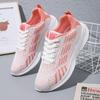 Shoes women's 2025 spring new foreign trade women's shoes breathable fly-woven mesh shoes soft sole large size casual mother shoes