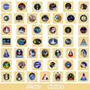 50/100 Cosmic Starry Sky Astronaut Stickers Mobile Water Cup Waterproof Decorative Stickers Children's Hand Account Stickers