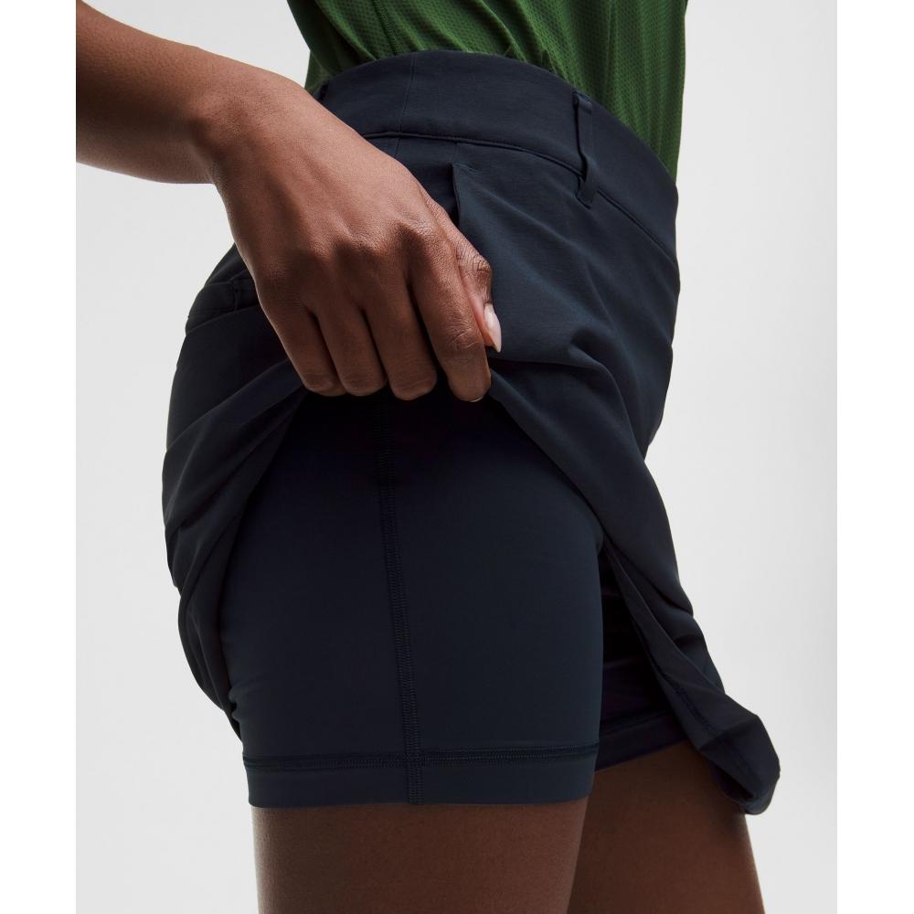 Lullulemon Stretch Twill Front Pleated Golf Skirt *Embroidered Logo Trnv