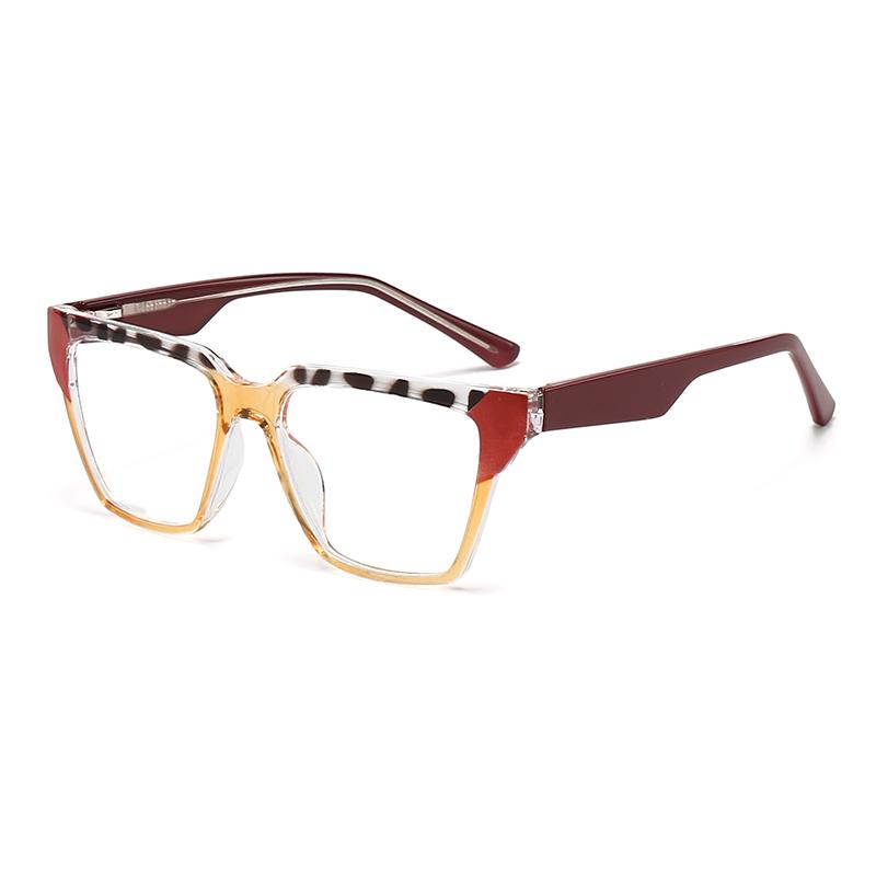 Anti-Blue Light Glasses For Women Pc Core Legs Fashion Retro Plate Color Flat Mirror Can Be Equipped With Mirror 5718