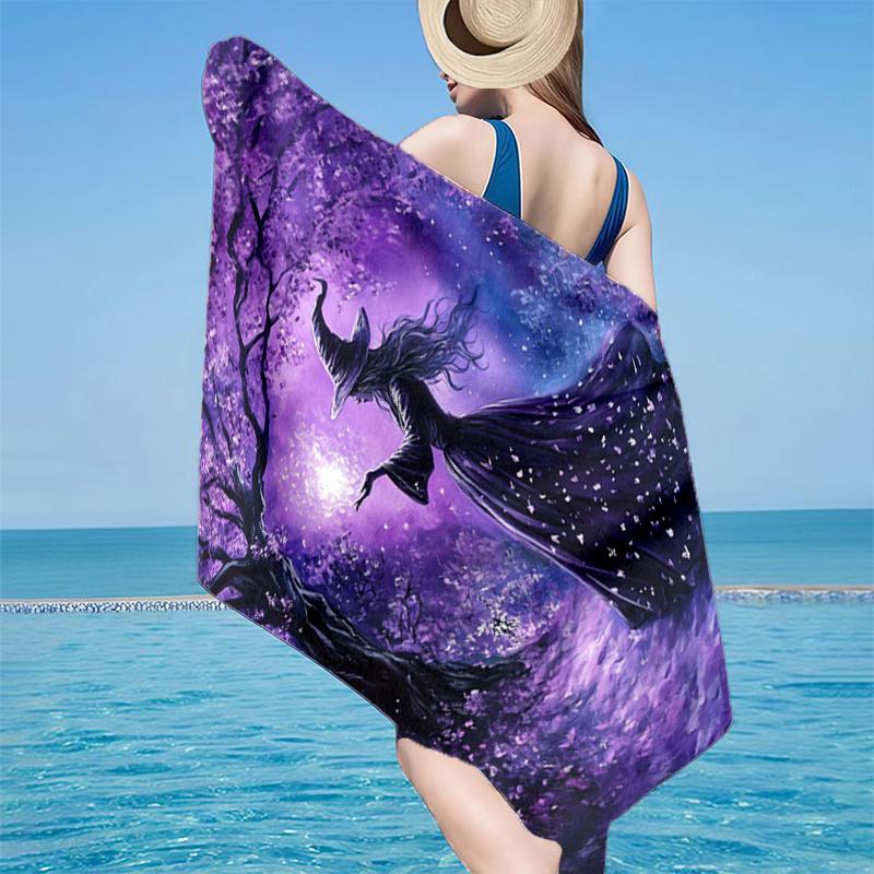 Witchcraft In The Moonlight Beach Towel, Super Soft Microfiber, Gift for Her/Him, Birthday, for Pool, Beach, Travel, Home Decor Fan Gifts