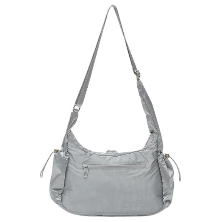 New New Balance Nylon Shoulder Bag, Crossbody Bag Regular Women's Silver NBGCEFW70391