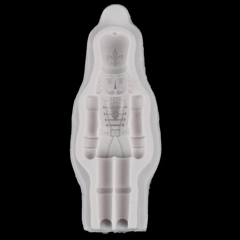 Three-dimensional Nutcracker Soldier Chocolate Mould Clear Details Fondant Cake Mold  New Year