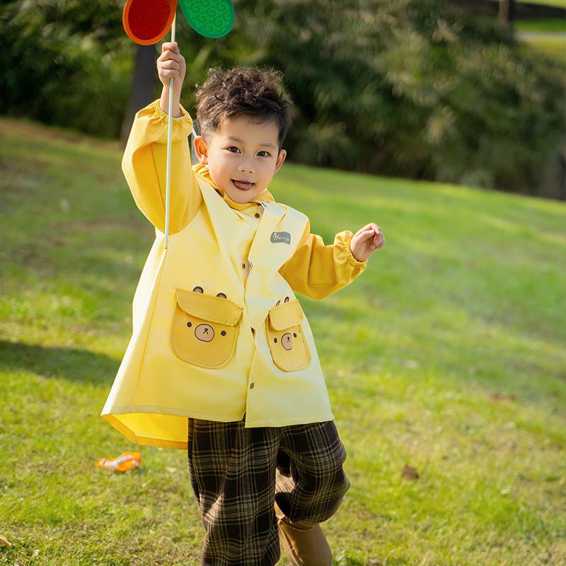 

Children s Waterproof Rain Ponchos for Boys, Girls, Babies, Toddlers, Kindergarten & Primary School – Anti-Heavy Rain Protection Small жовтий