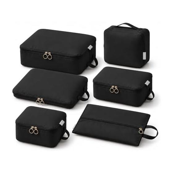 Ursprung Travel Pouch, Travel Pouch, 6-Piece Set, Travel Compression Bag, Space Saving, Compression Bag, Compression Bag, Travel Packing Pouch,