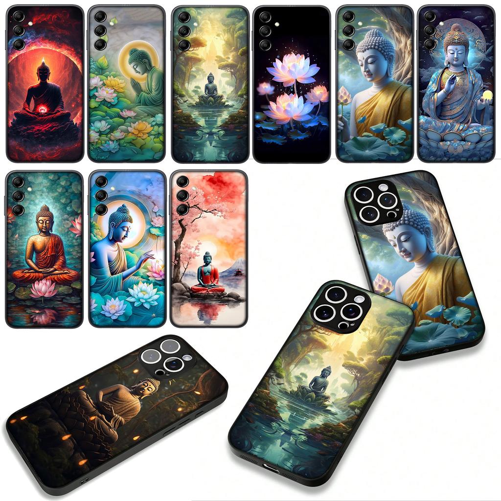 Cover for Xiaomi Redmi Note 15 11 9 10 Pro Plus A5 9A 9T 10A 10C 9C NFC 15C 8T Phone Case Lord Figure Buddha Lotus