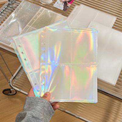 10 Blatt lose Blätter, A5, transparent, wasserfest, Fotokartenhüllen, Idol-Fotokartenhalter, Fotokarten, Album, Aufbewahrungstasche, lose Blätter, Fotohüllen