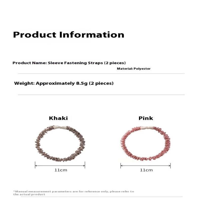 1 Pair Fashion Shirt Cuff Arm Ring Suit Sleeve Holder Anti-Slip Clip Cuff Strap Tightening Belt Ladies Elastic Headband Fixed St