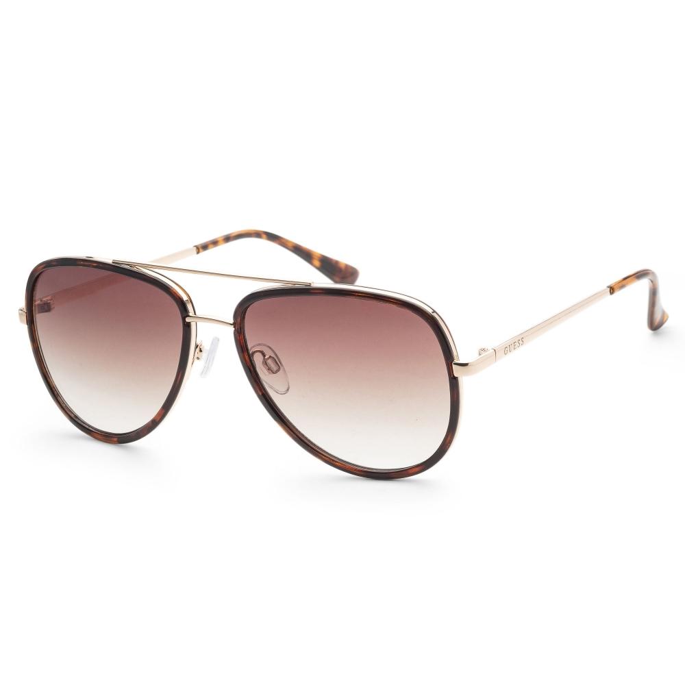 

Guess Женские коричневые солнцезащитные очки 59 мм GF0417 52F темно-гавана