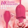 Rose Tongue Double-Headed Vibrator Teasing Egg for Female Pleasure