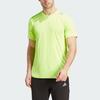Adidas Designed For Running Reflective Stripe T-Shirt Men Tops Bright-Lemon-Yellow IJ9379