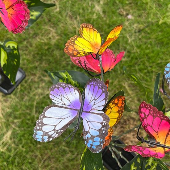 Outdoor Solar Garden Light Decorative Butterflies Lights LED Solar Powered Waterproof Stake Light