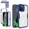 Clear 360 Full Wrap Phone Case for iPhone 16 Pro Max 15 14 13 12 11 SE2/SE3 Xr Xs 7 8 Plus Film With Lens Protection Back Cover