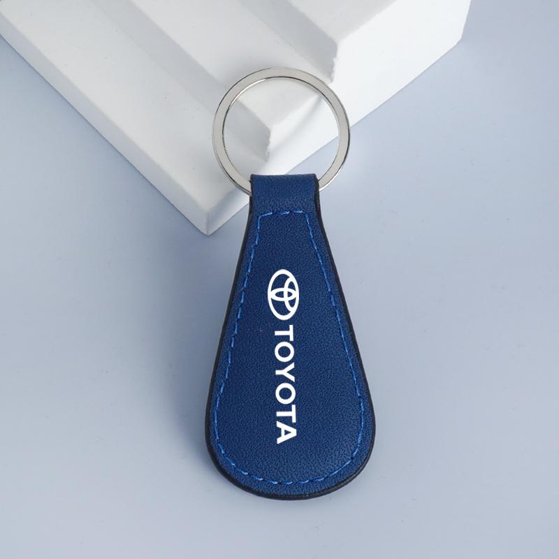 

PU Leather Car Keychain Key Rings For Toyota Hilux Aygo Yaris Ractis Corolla Camry Rav4 Cruiser CHR Auto Pendant Accessories