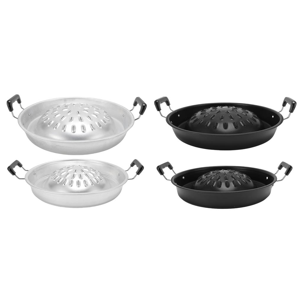 Thai Barbecue Grill Pan Thai BBQ Grill Pan 2 In 1 Non Stick Even Heating Aluminum Hot Pot Grill Charcoal Pan for Indoor Outdoor