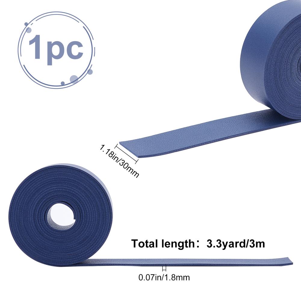 

1roll Double Sided Leather Straps Strips Coffee 118 Inch Long 1.18 Inch Wide Cowhide Leather Wrap Flat Cord for DIY Bag Belt