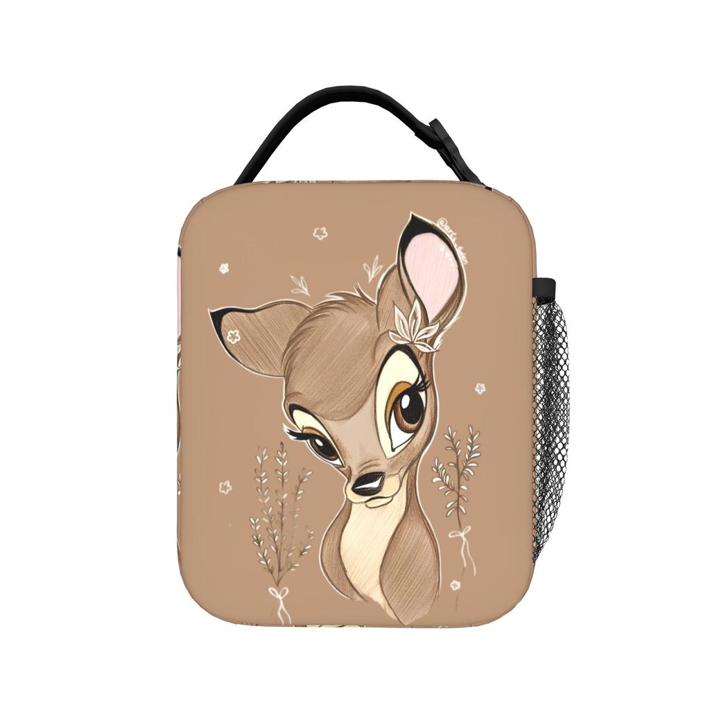 Cartoon Bambis Insulated Lunch Bag Portable Meal Container Thermal Bag Tote Lunch Box Beach Outdoor Men Women