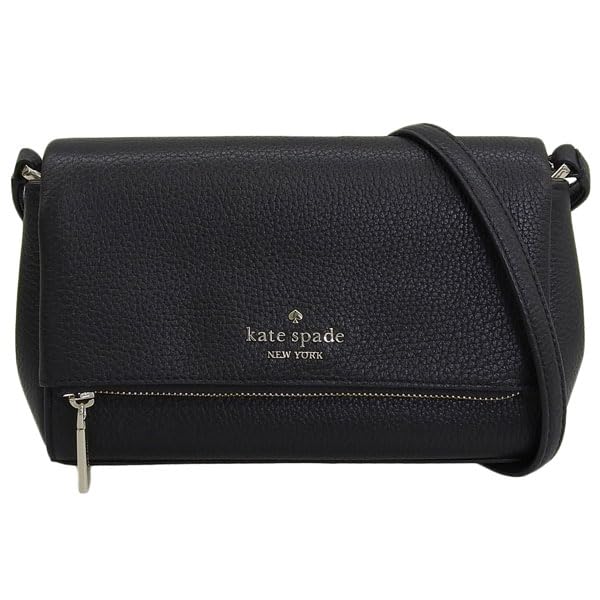 Bag Shoulder Bag Outlet Brand Leather Black Leila Flap Zip Crossbody LEILA FLAP ZIP CB KE487 001 Kate Spade [Kate Spade] Women's [item]