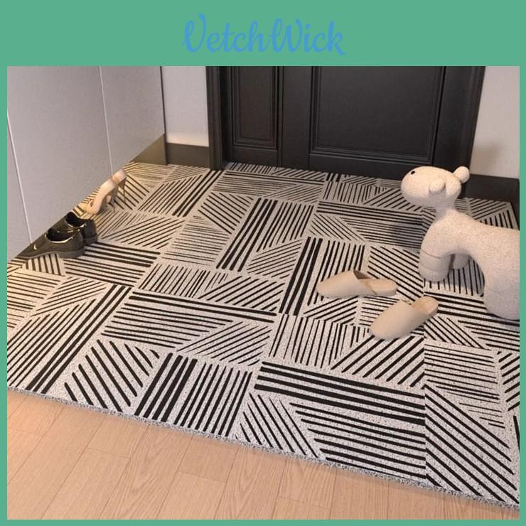 Thickened Pvc Door Mat With Nonslip Surface For Indoor And Outdoor Entrance Protection