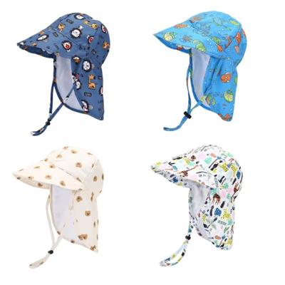 Cartoon Shawl Sun Hat Breathable Girls Hat New Fisherman Cap  Children