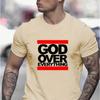 Neues Sommer-Herrenmode-T-Shirt God Over Everything Aufgedrucktes Herren-T-Shirt Top