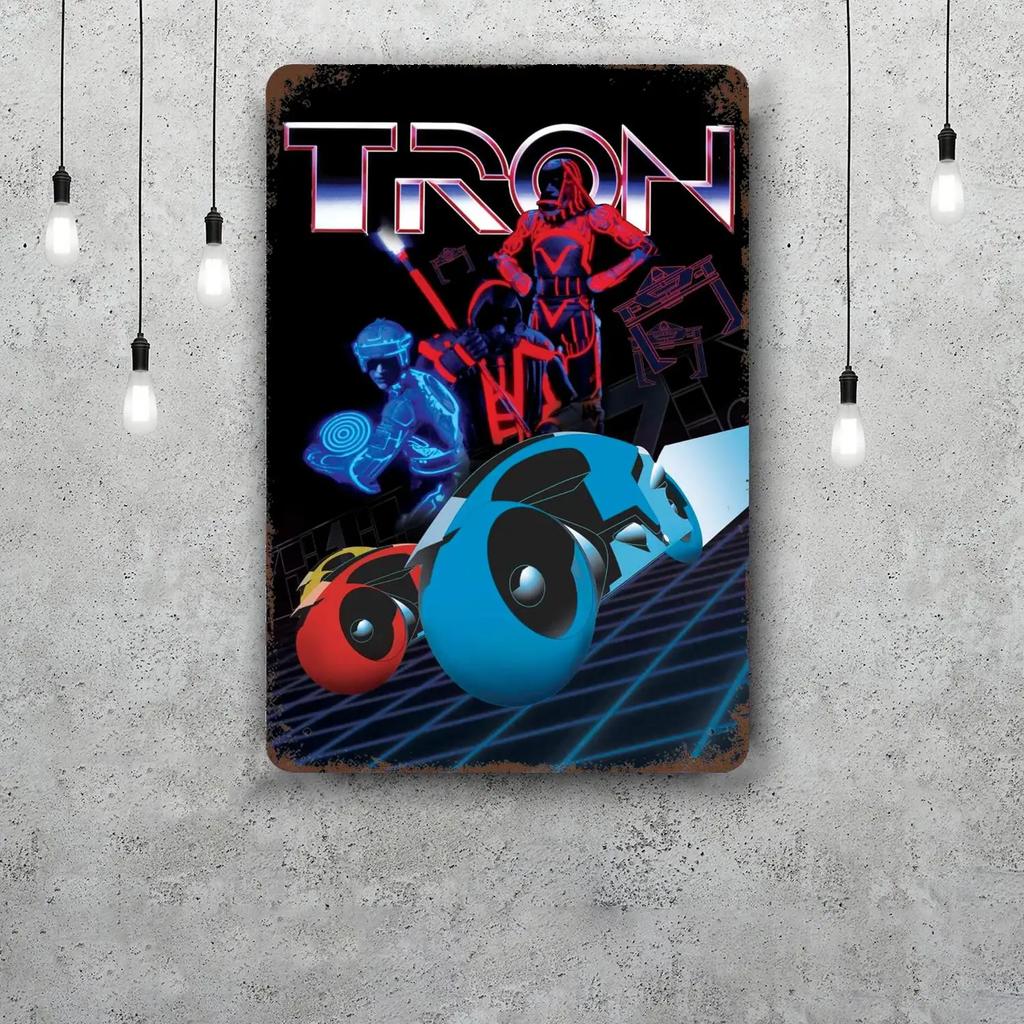 Segni Metallica Tron Legacy Decorazioni Murali Segni di Latta Vintage Poster Metallico Captain Decorazione per Bar Pub Club Decorazione Murale