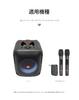 Brfveob Shoulder Bag for JBL Partybox Encore Essential Body-Fitting Nylon Crossbody Shock-Resistant Microphone Side Pocket Black
