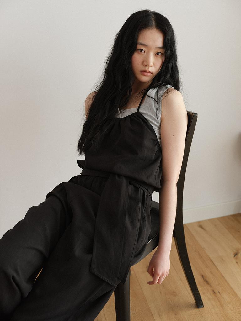 HUNCH Halter Overalls Dress (2Color)