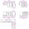 Kitchen Unit PORTO 8 Pcs White Engineered Wood