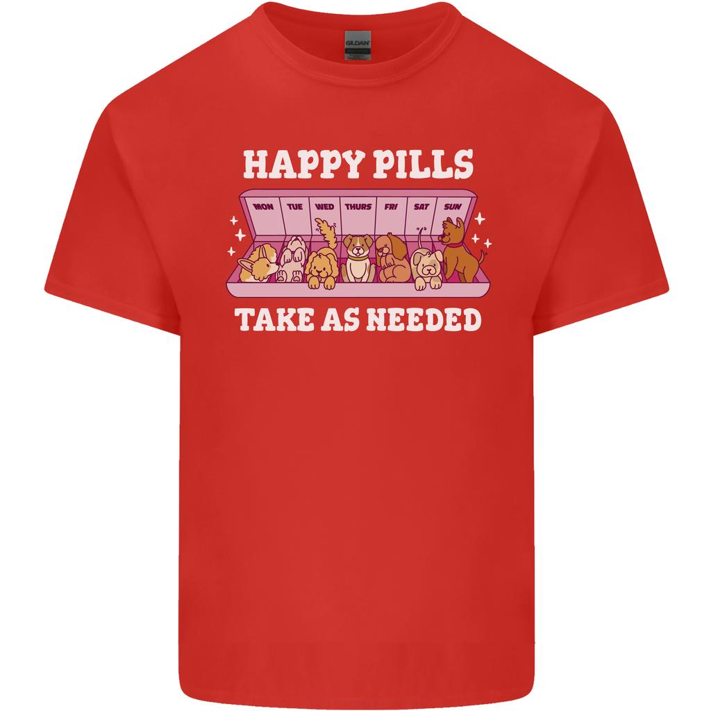 Happy Pills Antidepressants Dogs Unisexs Light Cotton TShirt