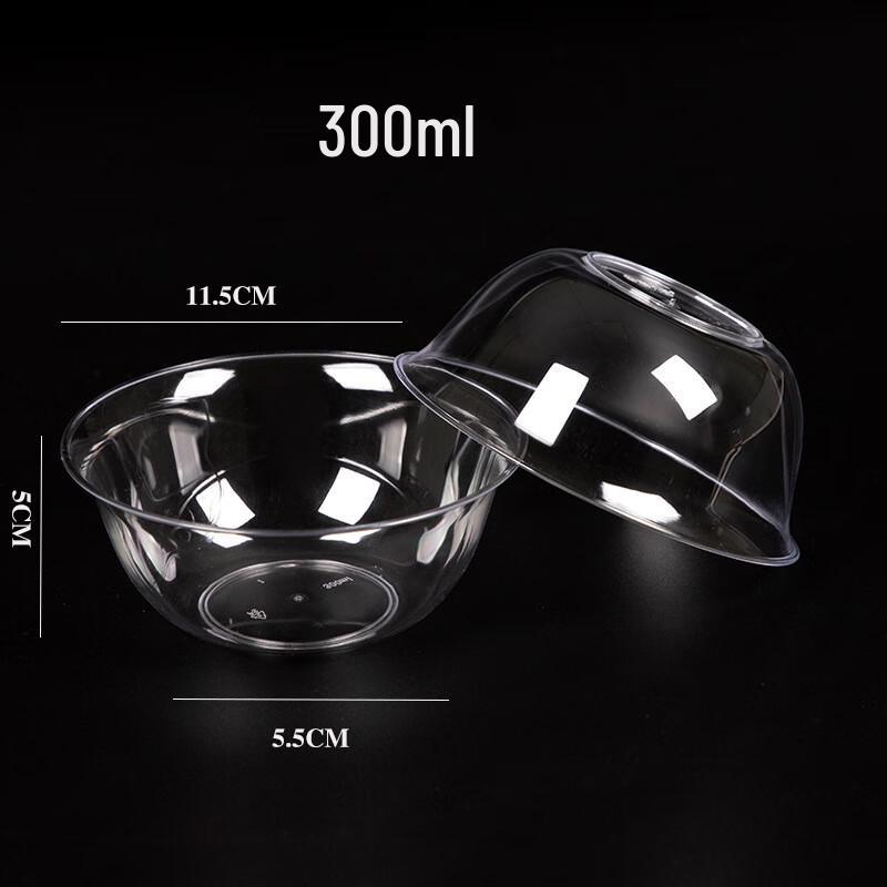 100ml Crystal Clear Disposable Plastic Soup Bowl