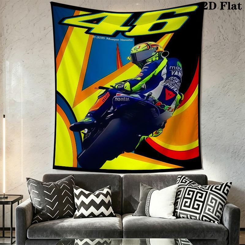 Rossi Force Wall Tapestry Aesthetic Wall Hanging Printed Fabric Blanket Decorative Tapestries for Bedroom Living Room Home Decor