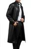 Handmade Leather Real Stylish Soft Genuine Men's Black Lambskin Trench Coat Skin