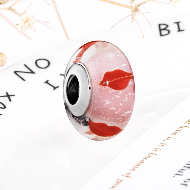Neue Feine Murano Glas Serie Anhänger Rosa Rot Schwarz Grün Weiß Blau Perle Passend Original Armband Zubehör DIY Damenschmuck Geschenk