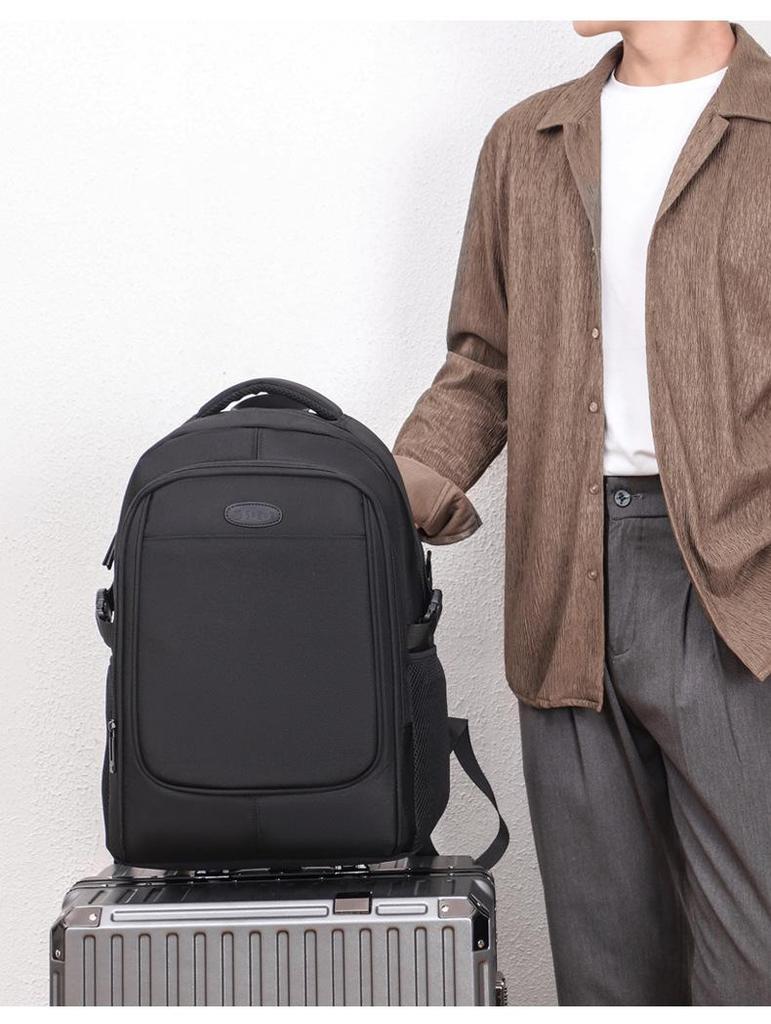 Men's Trendy Cross-Border Laptop Backpack - Large Capacity Travel, Casual, and Business School Bag