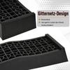 2-Piece Ramp Set, Threshold Ramp, Curb Ramp, Rubber Ramps, 3 Ton Load Capacity, Plastic, Black