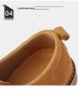 Plus Size Men's Hand-stitched Leather Martin Boots: British Style, Low-top Lace-up Casual Work Shoes for Autumn.