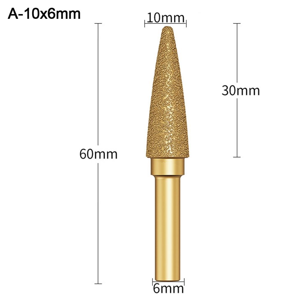 Jade Carving Grinding Head Graphite Rod Polished Diamond Grinding Needle Diamond Grinding Burr