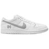 Nike Supreme X Dunk Low SB White Metallic Silver Unisex Sneakers HQ8487-100