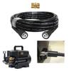 M22 Connector Pressure Washer Hose For Car Cleaning Rubber Construction Leak-proof Performance Steady Water Flow