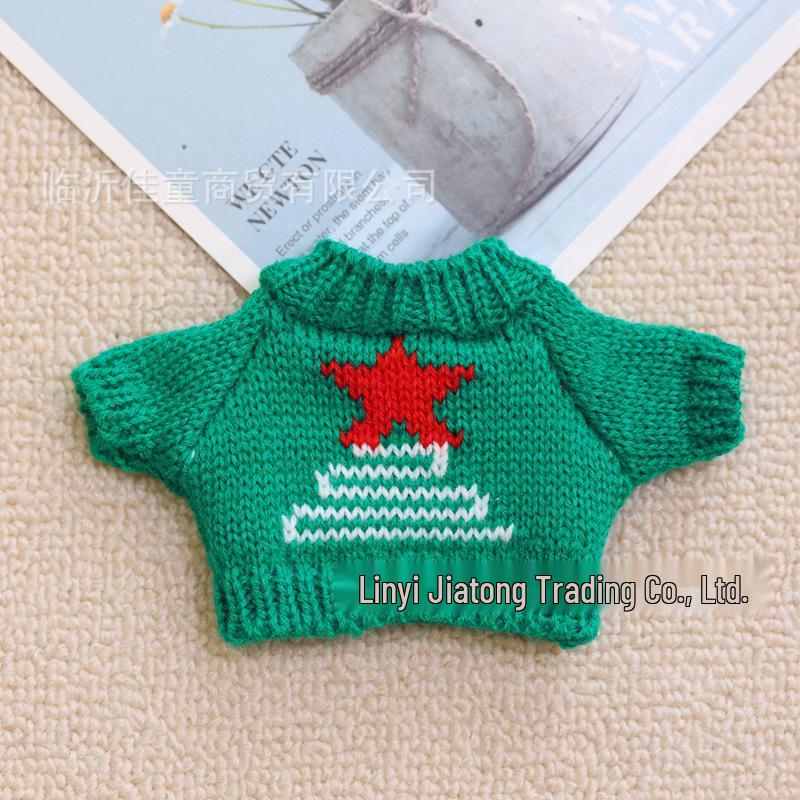 20cm Cotton Doll Accessories: Plush Dog Sweater, Scarf, Hat Set