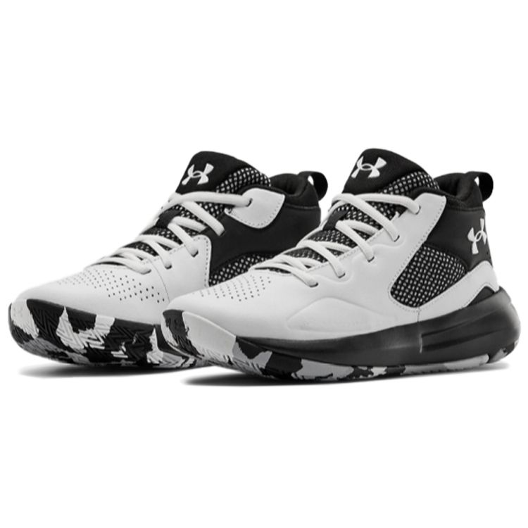 Under Armour Zapatillas para niños Lockdown 5 GS Blanco Negro 3023533-100