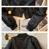 Ladies Fashion Bat Sleeves Coat Spring Autumn Zipper Short Jacket Retro Women Solid Color Outwear