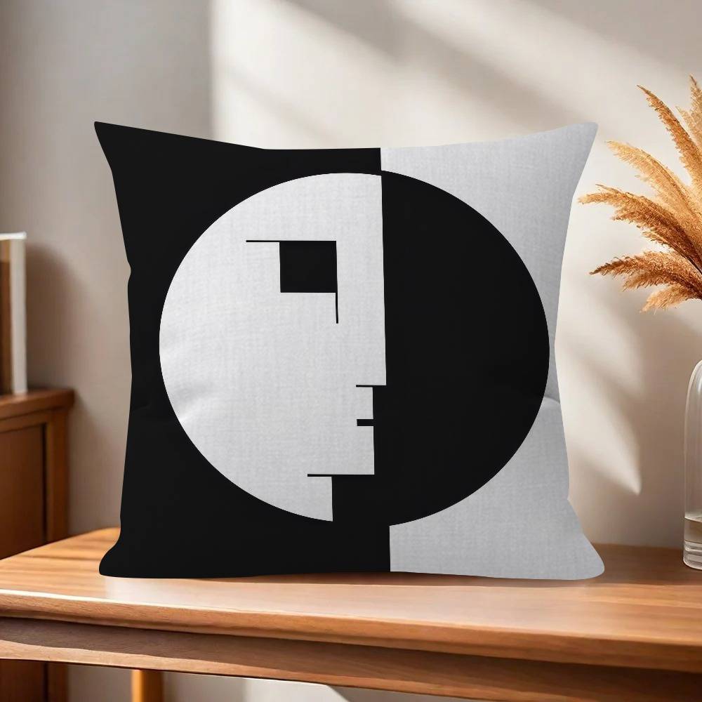 abstract Bauhausstyle  Pillow Anime Pillow Sofa Bed Head Pillow Cover Cushion Cover Fashion