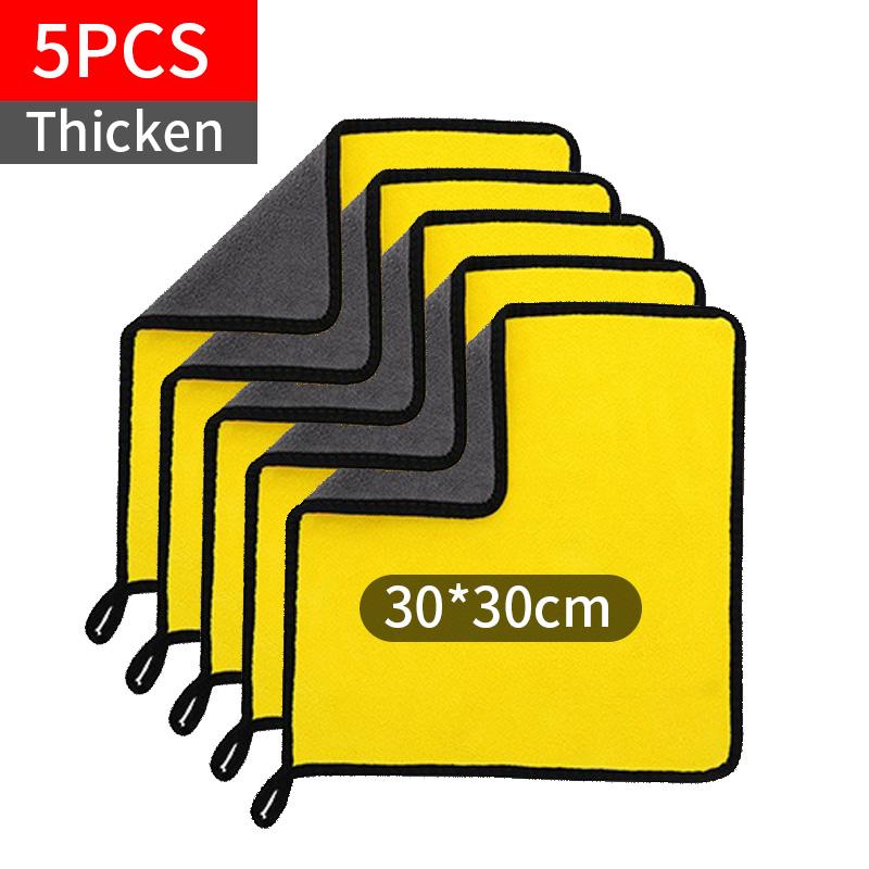 Ręcznik z mikrofibry do mycia samochodu, ściereczka do polerowania, szybkoschnąca ściereczka do czyszczenia domowego, ściereczka 30x30/40/60/65CM