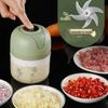 Wireless Electric Garlic Mincer and Chopper - Multi-Use Kitchen Tool for Garlic Paste, Meat Grinding, and Baby Food Making